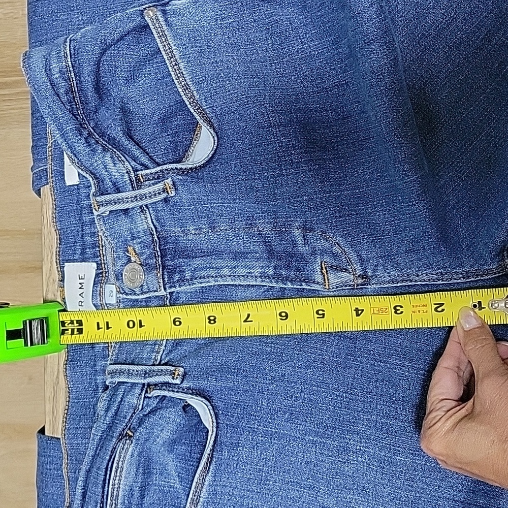 Frame Denim Women's Le High Flare Indigo Jeans Size 29 - Picture 4 of 8